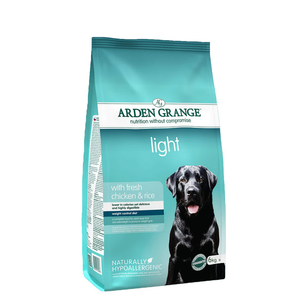 Kornfrit hundefoder til voksne hunde - Light - 6 kg - Arden Grange