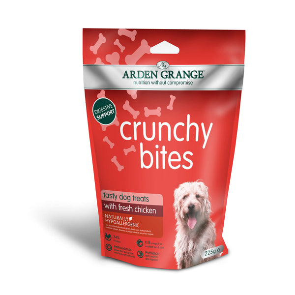 Sunde godbidder til hunde - Crunchy Bites med Kylling - Arden Grange